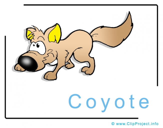 Cojote Clip Art Image free