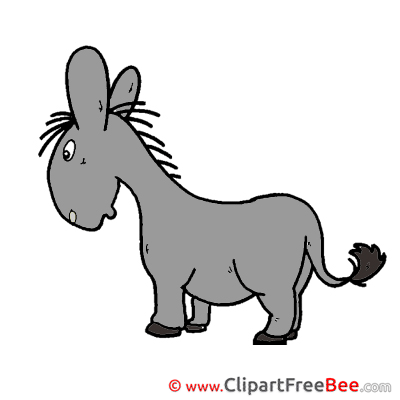 Donkey printable Illustrations for free