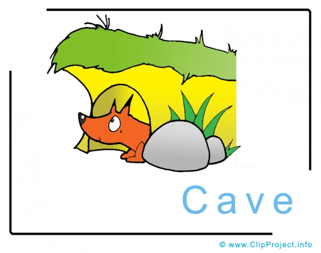 Fox Cave Clip Art Image free