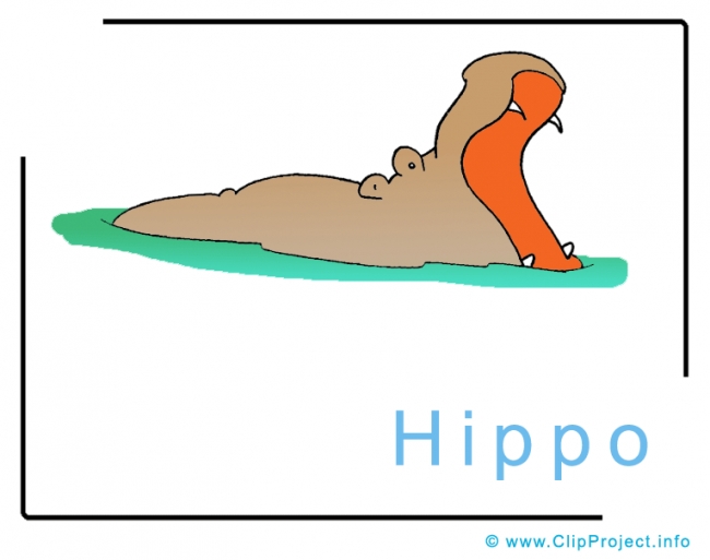 Hippo Clip Art Image free