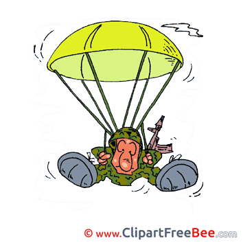 Parachute Army Illustrations for free