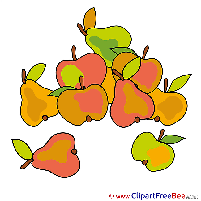Apples Pears download Clipart Autumn Cliparts