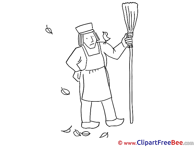 Janitor Broom Autumn free Images download