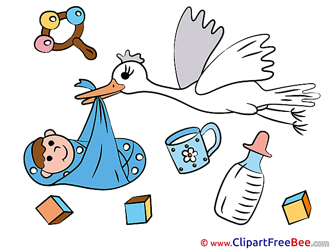 Baby Stork printable Images