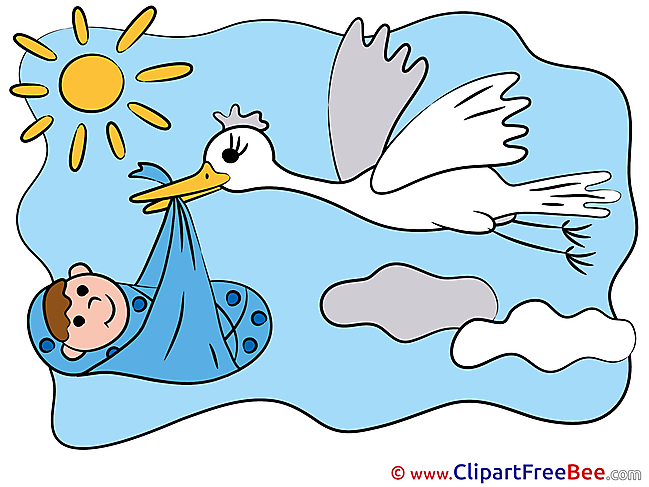 Stork download Baby Illustrations