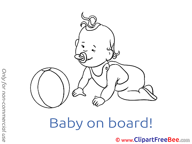 Ball Clipart Baby on board free Images