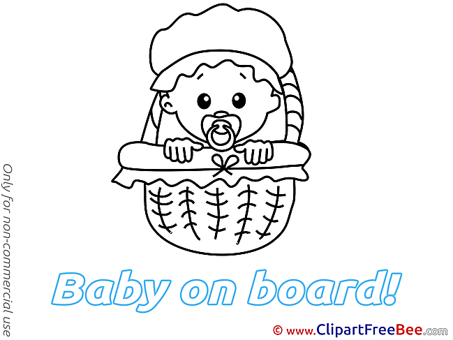 Basket Girl Pics Baby on board free Image