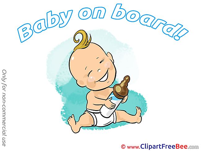 Bottle of Milk Pics Baby on board free Cliparts