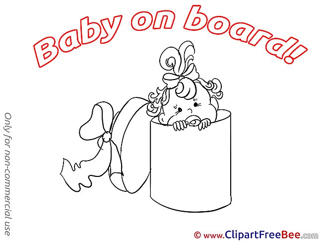 Box Clipart Baby on board free Images