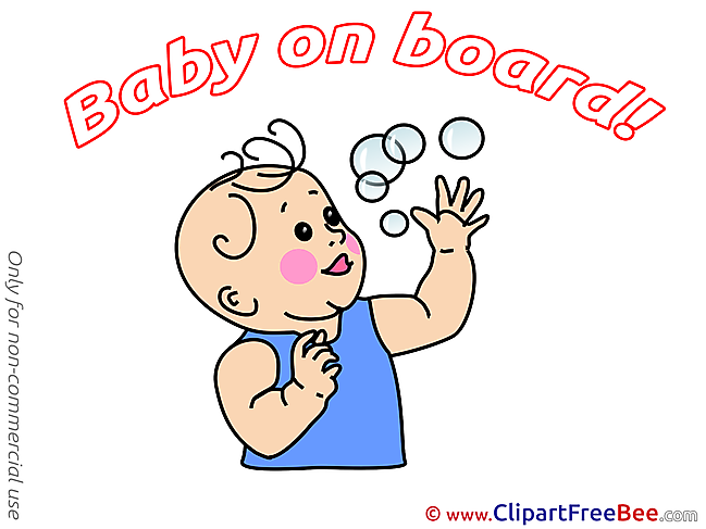 Bubbles printable Baby on board Images