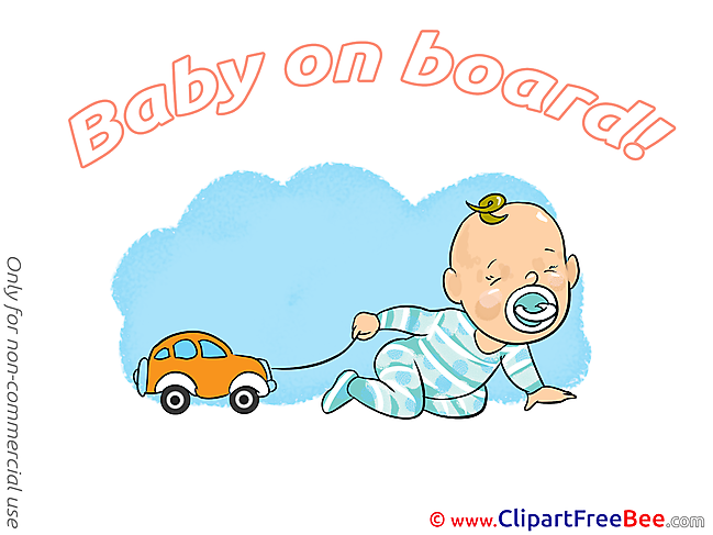 Car Clipart Baby on board free Images