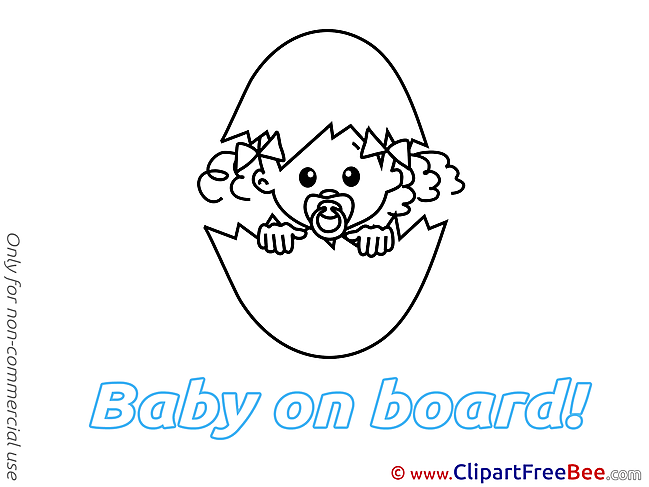 Coloring Egg download Clipart Baby on board Cliparts