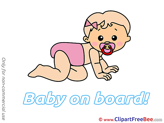 Crouching download Baby on board Illustrations