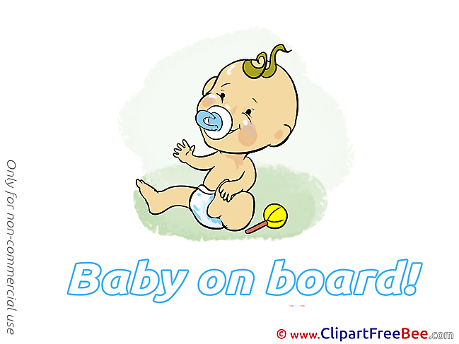 Dummy Clipart Baby on board free Images