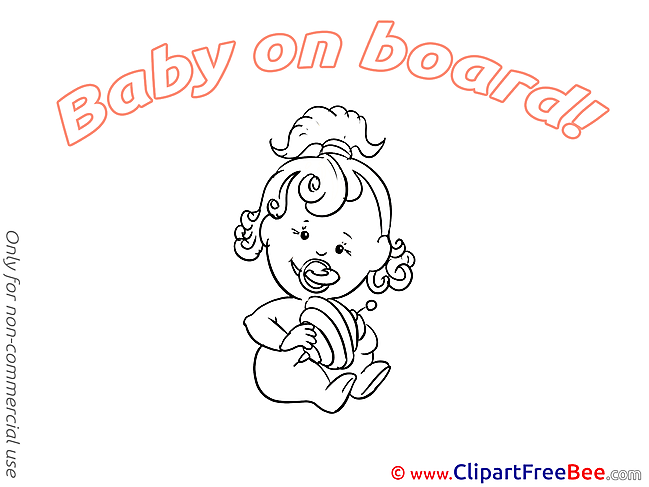 Free Whirligig Cliparts Baby on board