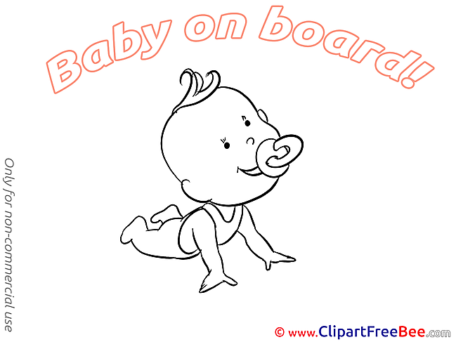 Happy Pics Baby on board Illustration