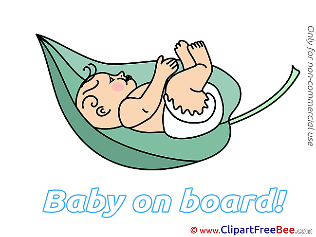 Leaf Baby on board free Images download