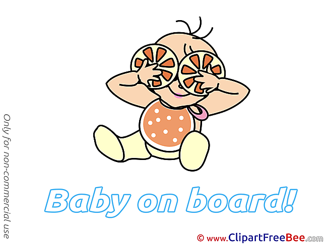 Oranges Baby on board download Illustration
