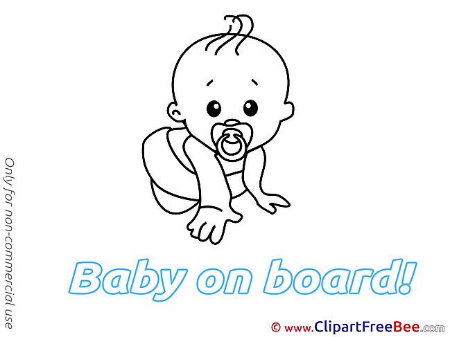Pacifier Clip Art download Baby on board