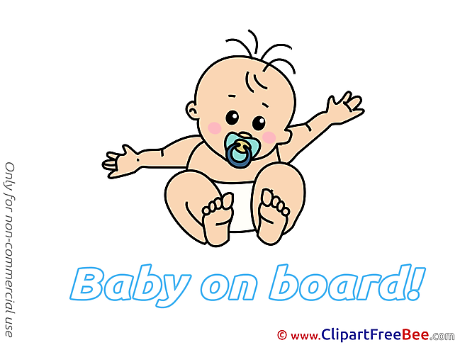 Pacifier Clipart Baby on board free Images