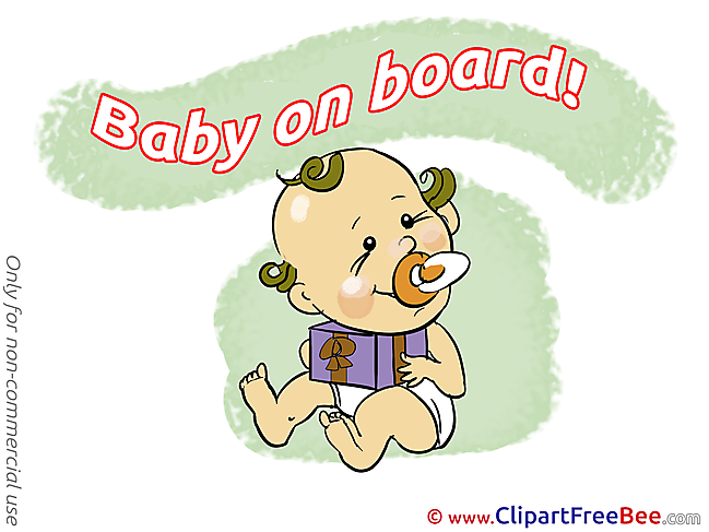 Present Pics Baby on board Illustration