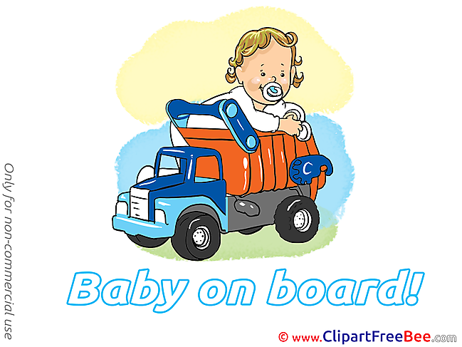 Truck Clip Art download Baby on board