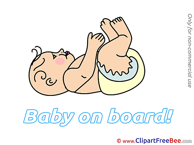 Upside Down Baby on board download Illustration