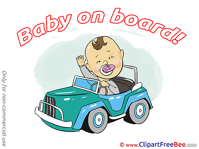 Vehicle Baby on board download Illustration
