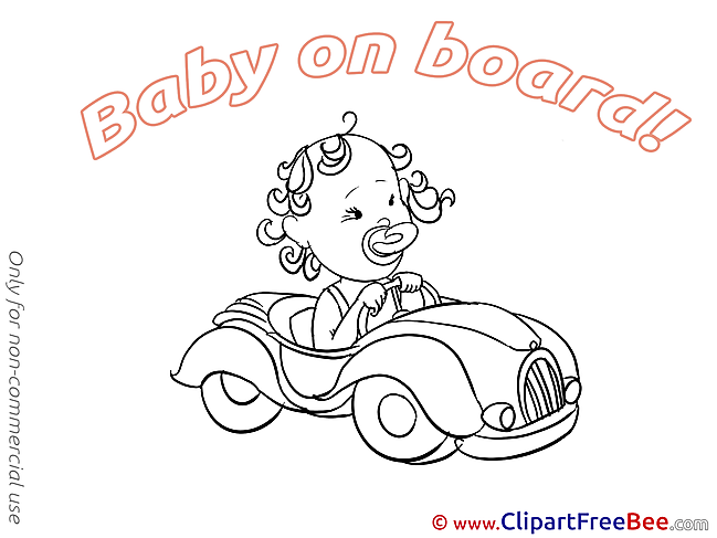 Vehicle Pics Baby on board free Cliparts