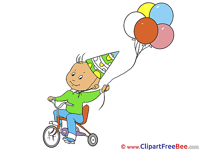 Bicycle Balloons Pics Birthday free Cliparts