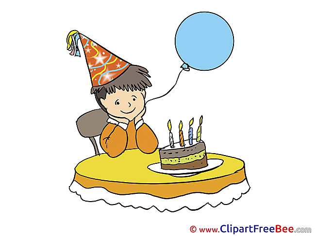 Boy Balloon Cliparts Birthday for free