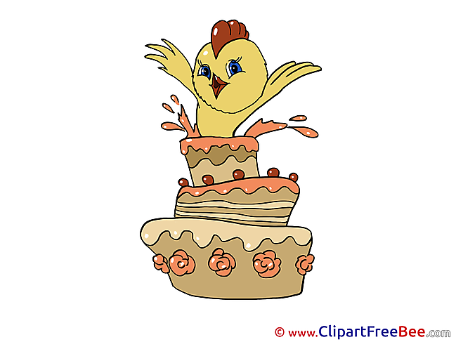 Chicken Birthday download Illustration