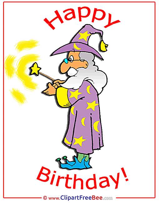 Wizard Invitation Birthday Postcards