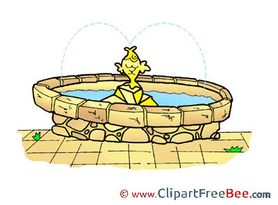 Fountain printable Illustrations for free