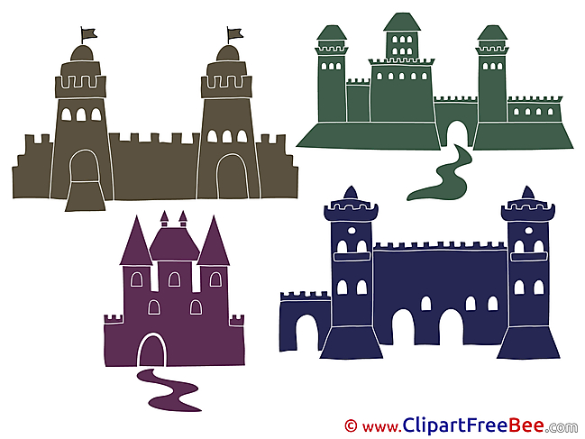 Picture Castles Clipart free Illustrations