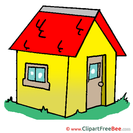 Roof House Cliparts printable for free