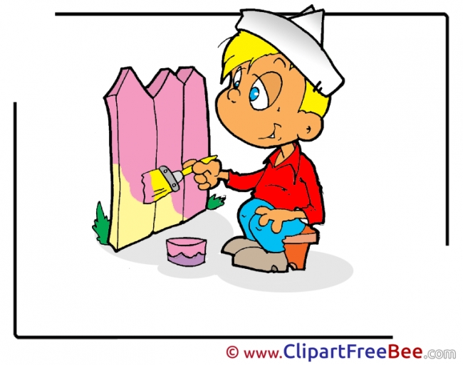 Boy Painter Clipart free Image download