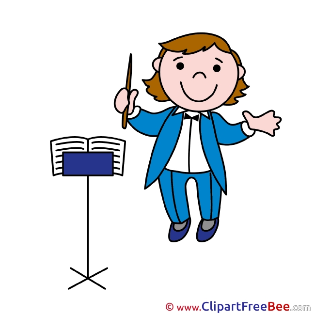 Orchestra Man Clip Art download for free