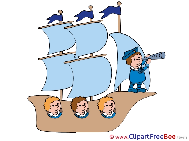 Sailling Ship Captain free Cliparts for download