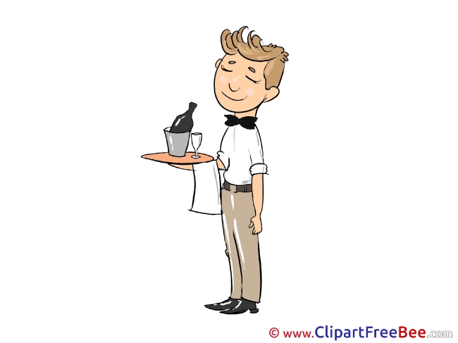 Waiter Tray download Clip Art for free