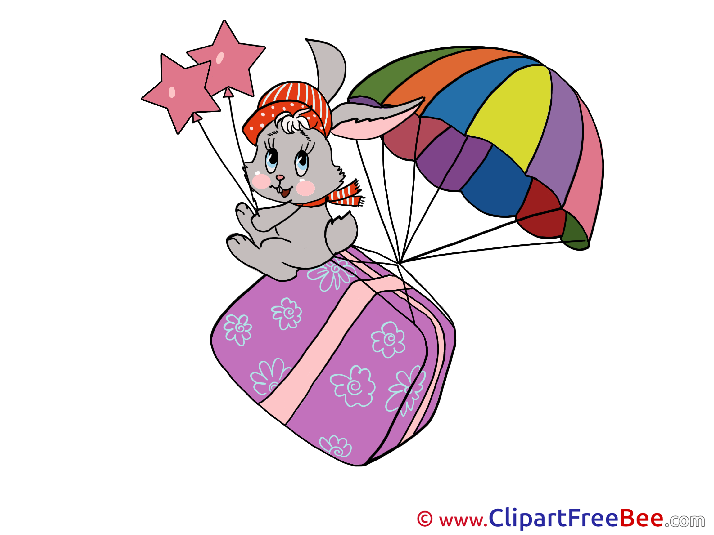 Rabbit Present Carnival Illustrations for free
