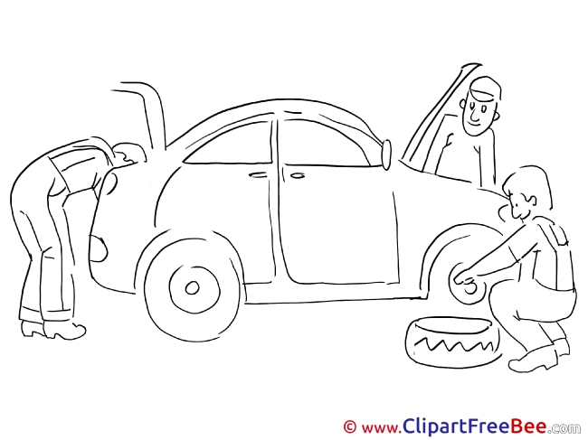 Service Station Repair Car Clipart free Image download