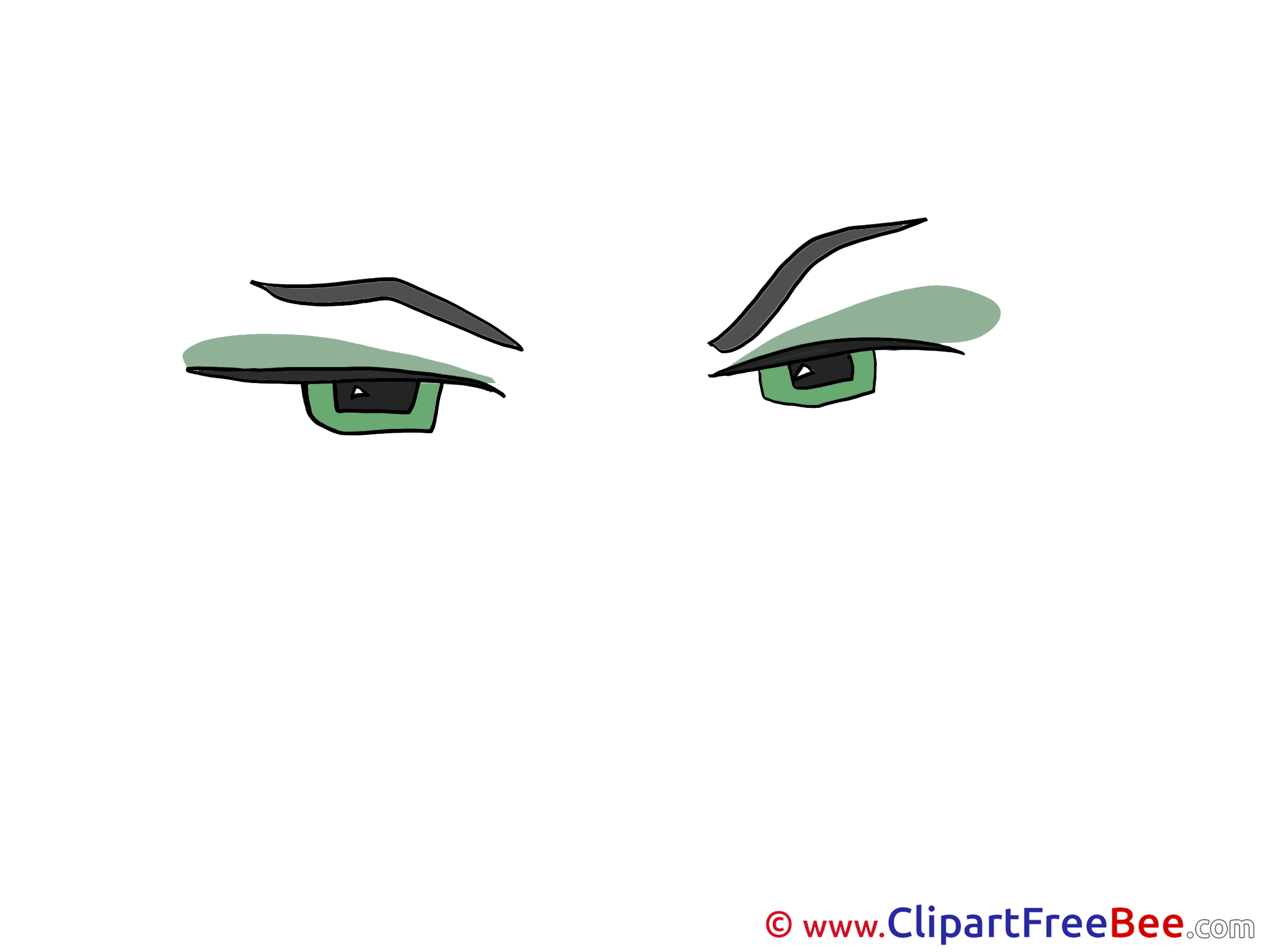 Green Eyes printable Illustrations for free