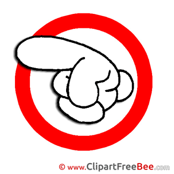 Sign Index Finger Cliparts printable for free
