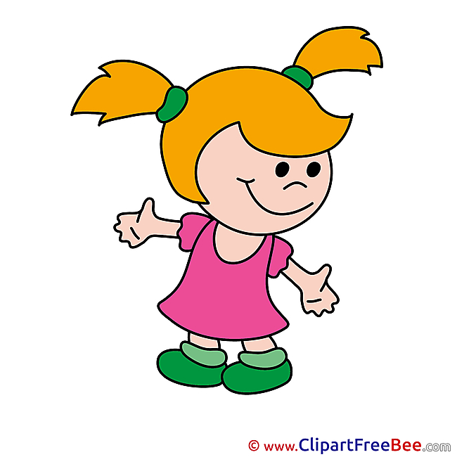 Picture Girl Clipart free Illustrations