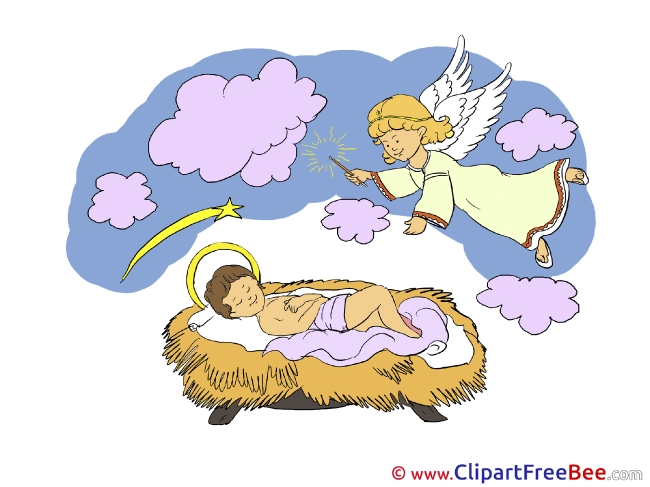 Angels Jesus Cliparts Christmas for free
