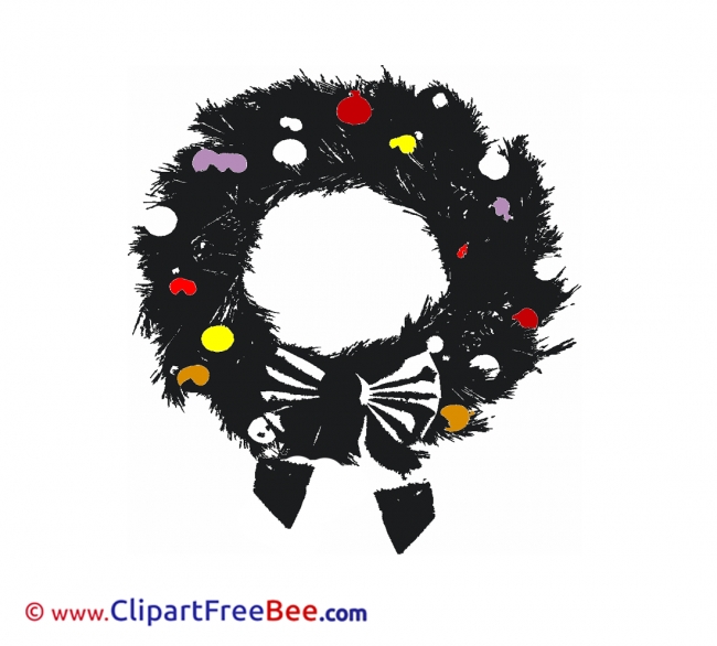 Black Wreath Pics Christmas free Cliparts