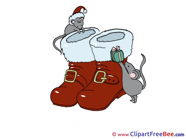 Boots Mouses printable Christmas Images