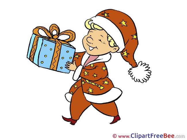 Boy Present free Cliparts Christmas