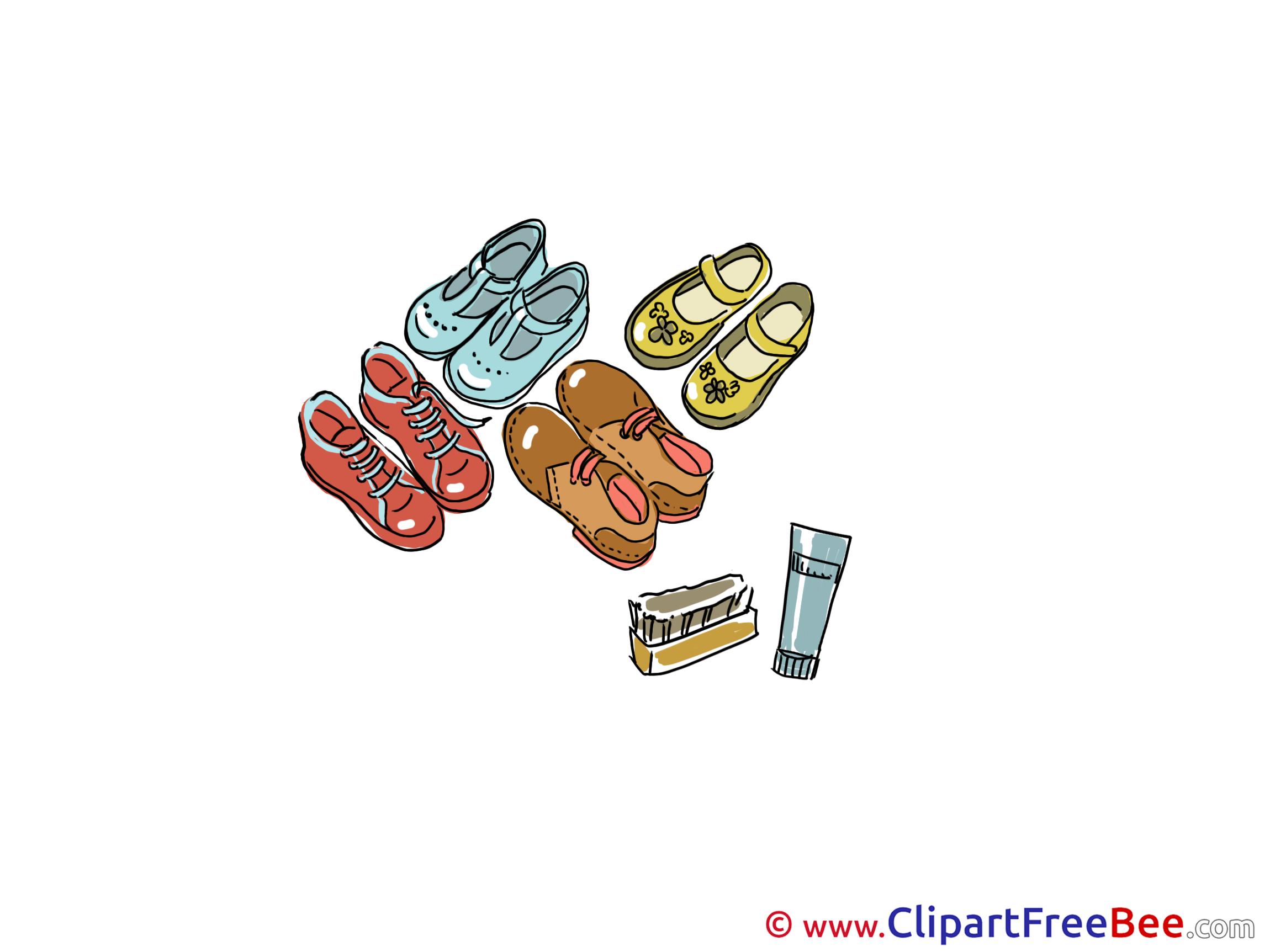 Footwear Shoes Cliparts printable for free
